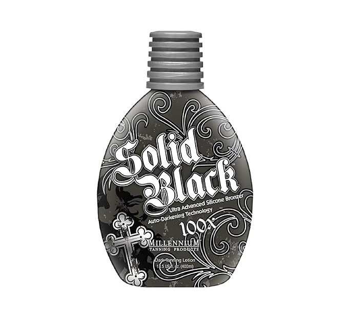 Millennium Tanning Solid Black 100x Indoor Tanning Lotion (13.5 Fluid Ounces)